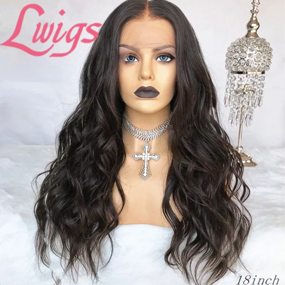 

Long Wavy Fake Scalp Lace Front Wig Natural Wave Transparent HD Lace Front Human Hair Wigs Preplucked Hairline For Women Lwigs