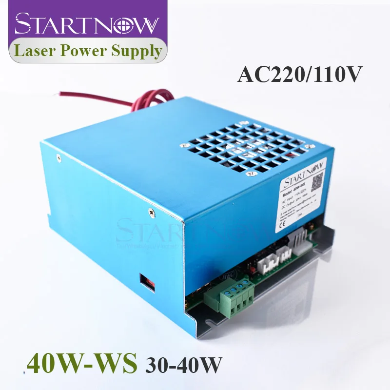 Лазерный источник питания Startnow 40W WS 40 Вт CO2 220 В 110 в 30 45 MYJG для лазерной резьбы