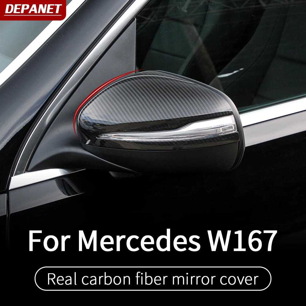 US $101.74 carbon Rear mirror trim For Mercedes gle w167 VGLS W167 v167 gle carbon gle 2020 gle 350amg 450 500e amg exterior accessories