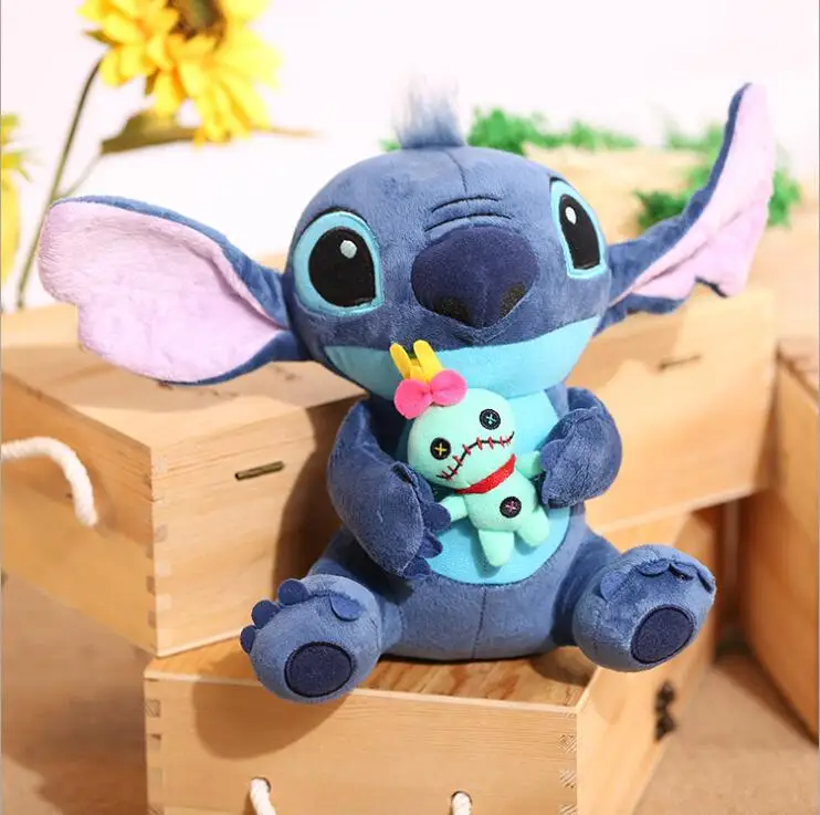 25cm Light Scent Lilo And Stitch Plush Toy Anime Cute Things Kawaii Plushie Kids Dolls Girls Boy Gift For Girlfriend