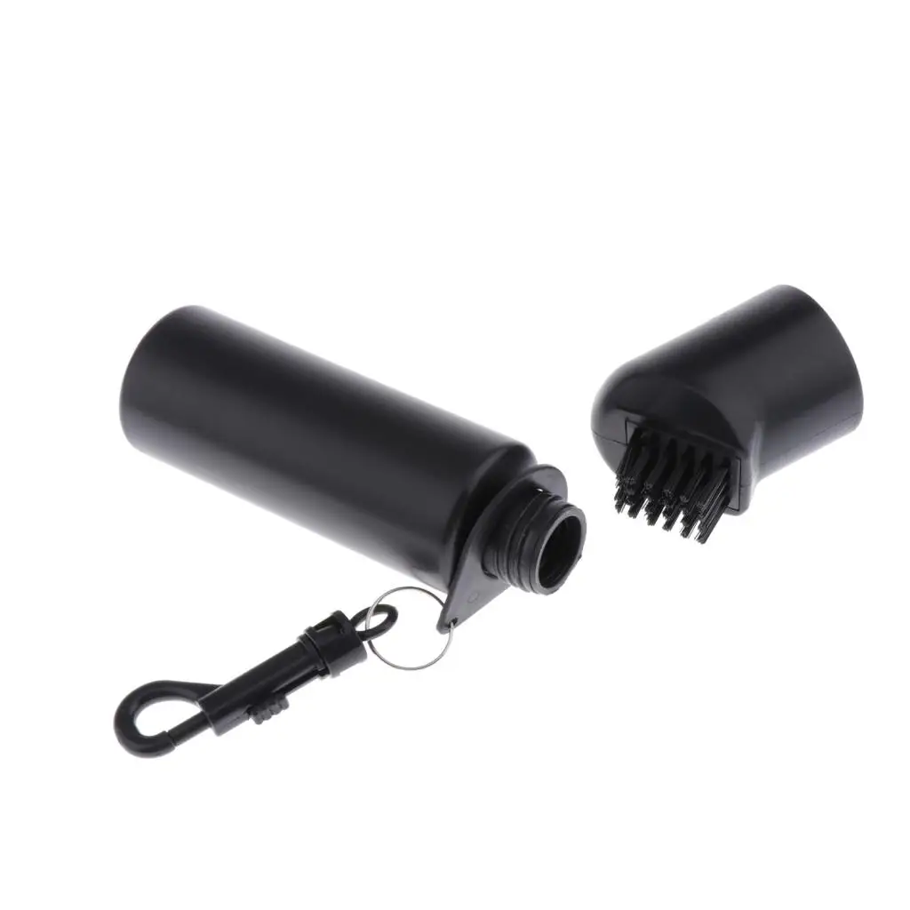 Golf Club Cleaner Self-Contained Water Groove Wet Clean Brush with Clip Squeeze Water Bottle Brush Cleaner
