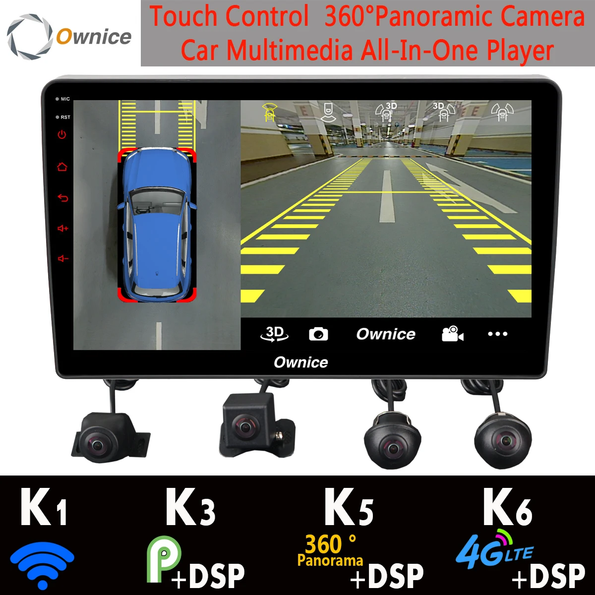 

360°Panoramic 4G SIM Android 9.0 8Core 4G+64G GPS Radio CarPlay DSP Car Multimedia Player for Kia K5 Optima 2011 2012 2013 2014