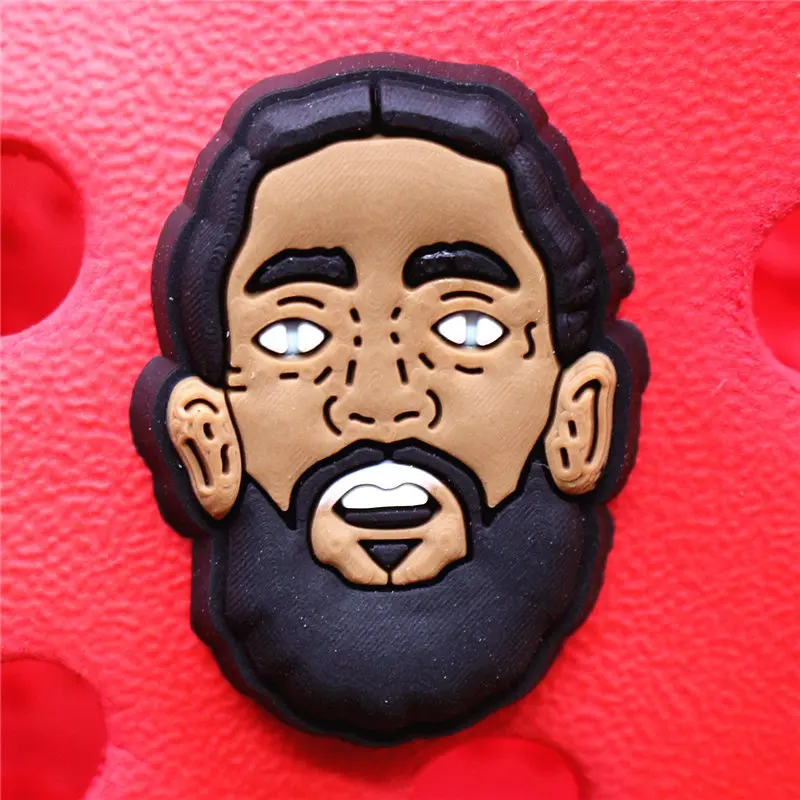 Crock Charms Accessories Custom Cartoon Cute PVC Shoe Croc Buttons Sandals Charms Black Lives Dope Father Portrait Free Shipping