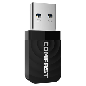 

2PCS COMF-AST USB Wifi Adapter 2.4Ghz/5GHz 1300Mbps USB Wifi Receiver Wireless Network Card WiFi Dongle USB Wireless Wifi