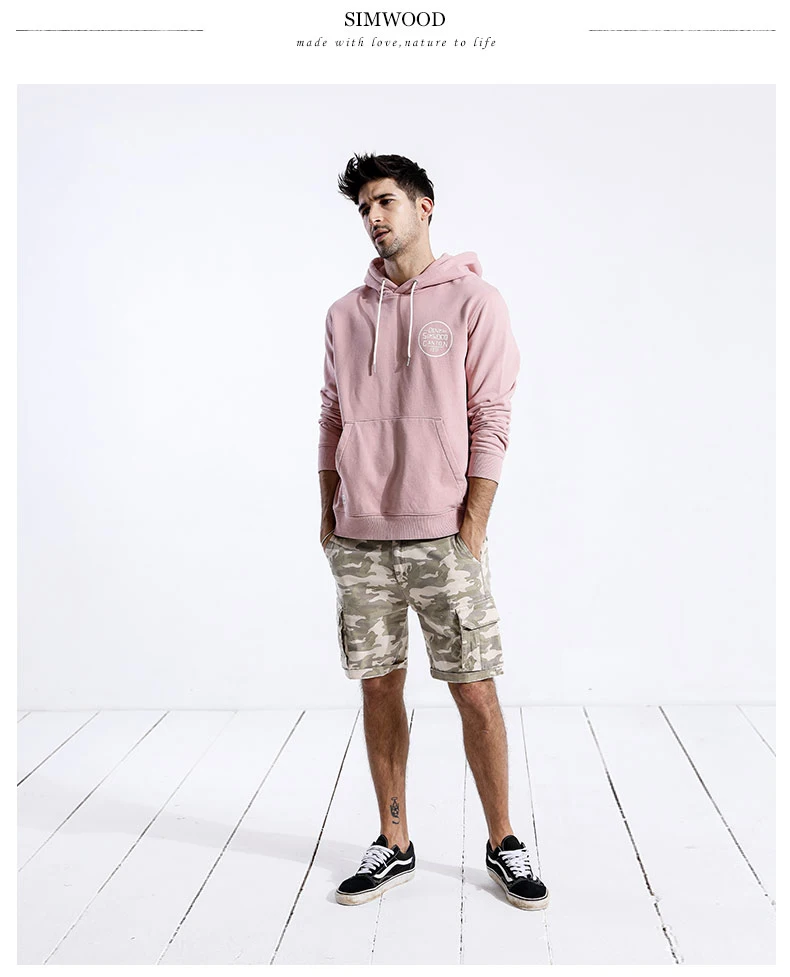 Мужское худи с надписью SIMWOOD, брендовый спортивный пуловер в стиле хип-хоп, свитшот высокого качества, модель 180446 на осень