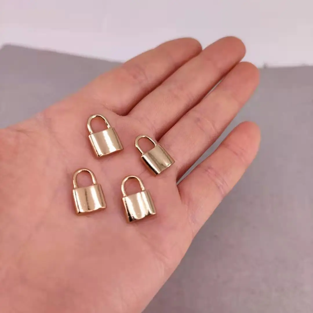 

50 pcs gold colors Lock pendant charms for women jewelry