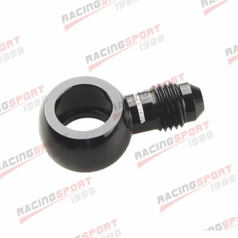 Alumínio banjo adaptador parafuso an4 an-4 4an a 12.5mm freio encaixe preto-2