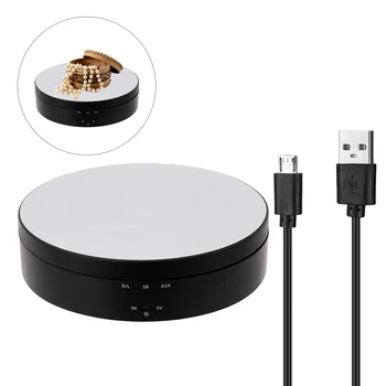 

360 Degree Electric Rotating Turntable Display Stand for Photography Video Shooting Props Jewelry Display Turntable