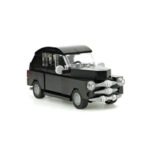 MOC-10296 creador técnico experto serie negro Vintage coche M20 coches modelo de bloques de construcción ladrillos clásicos para niños juguetes regalo