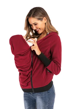 

Winter Maternity Hoody Outerwear Coat for Pregnant Women Keep Warm Baby Carrier Kangaroo Hoodie Carry Baby Pregnancy Clothing