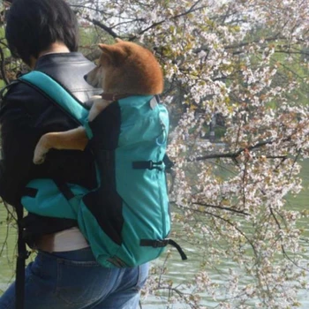 

Hot Pet Outdoor Backpack Medium Dog Breathable Sport Bag Carrier For Traveling Mesh Backpack