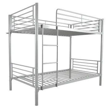 

Twin Size Bunk Bed Frame Iron Bed for Kids Bed With Ladder Multifunctional Save Space Loft Bedroom Furniture