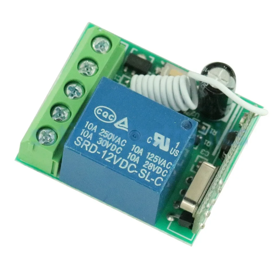 DC12V 10A Relè 1 Ch Wireless RF Remoto Interruttore Trasmettitore - Foto 4