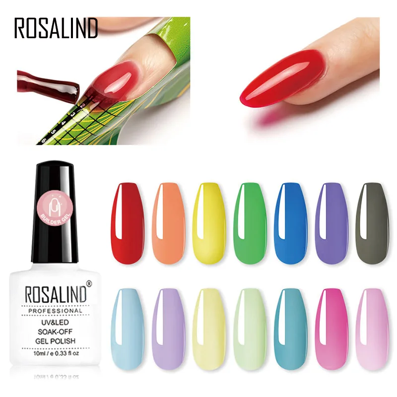  ROSALIND Poly gel Nail polish Crystal Gel varnishes UV LED Gel Varnishes for Nail art design Nail g