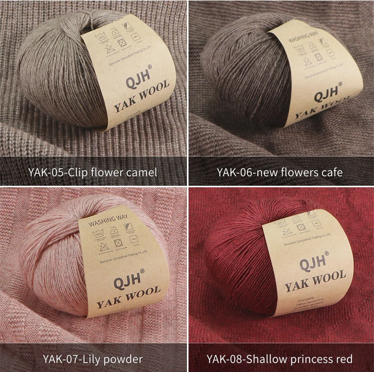 6 Stück ungefärbtes, natürliches, biologisches mongolisches Yak-Wollgarn zum Handstricken, Häkeln, für DIY-Projekte, weich, ideal für Modebekleidung und Babykleidung. – Detail 12