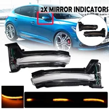 2pcs Fluindo Turn Signal Indicator Blinker Luz LED Espelho Retrovisor Do Lado da Asa Dinâmica para Ford Focus 4 MK4 2019-2020