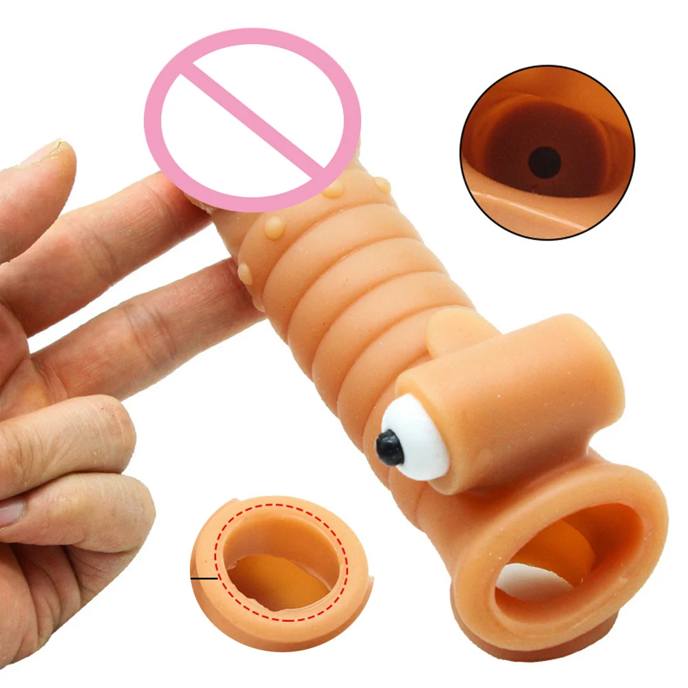 Удлинитель для пениса презерватив из жидкого силикона вибрирующий рукав с