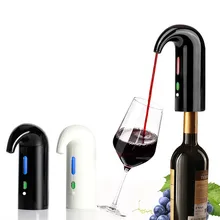 Portable Smart Electric Wine Decanter Automatic Red Wine Pourer Aerator Decanter Dispenser Wine Tools Bar Accessories crystal u shaped wine decanter gift box harp swan decanter creative wine separator