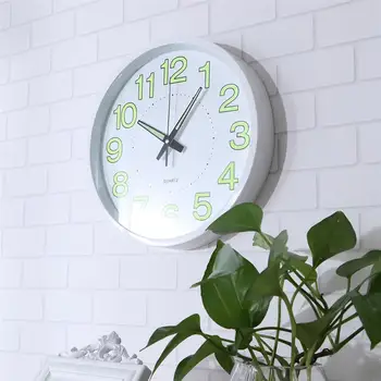 

30cm Simple Wall Clock Decorative Wall Clocks With Silent Movement Luminous Clock Wall Decor For Home Living Room