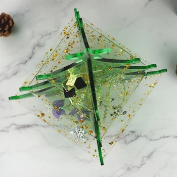 

3-Tier Christmas Tree Cake Stand Tray Epoxy Resin Mold Fruit Tray Silicone Mould
