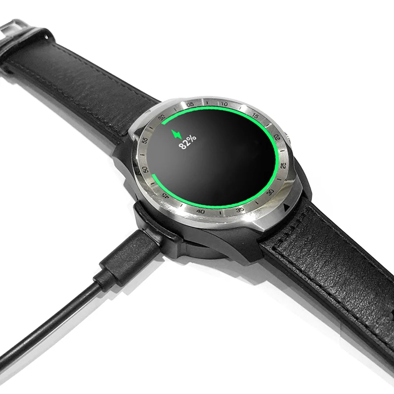 Для TicWatch Pro usb зарядная док-станция Подставка с зарядным устройством Bluetooth зарядное устройство для умных часов 1 м кабель Сильный магнитный всасывающий дизайн аксессуары