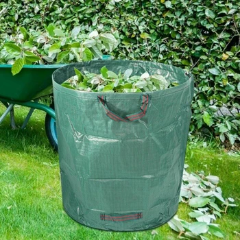 

Heavy Duty Garden Outdoor Waste Bag Reusable Sack Leaves Grass Bin Waterproof