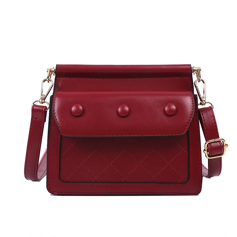 

Western Style Small Bag Women 2019 Autumn and Winter New Embroidery Rhombus Small Square Bag Fashion Wild Shoulder Shoulder Bag