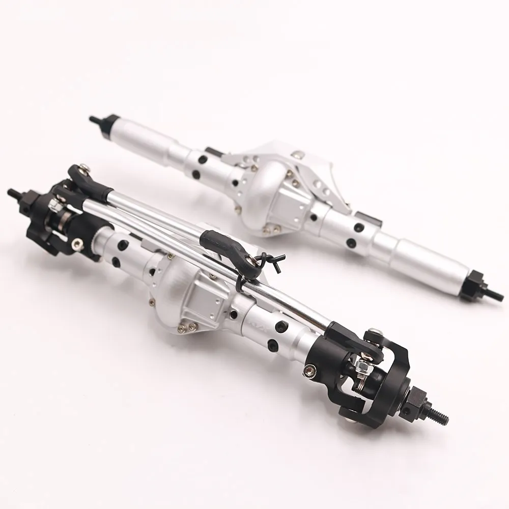 KYX Racing CNC Alloy Front Rear Axle Set for 1/10 RC Crawler Car Axial SCX10 II 90046