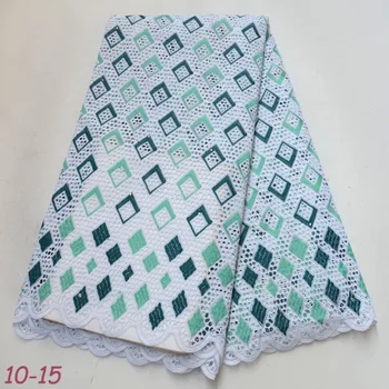 

2019 High Quality African Voile Swiss Lace Fabric French Swiss Voile Lace Fabric Cotton With Stones For Wedding 02