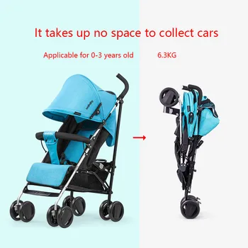 

Portable Baby Umbrella Stroller Folding Baby Four-Wheeled Stroller