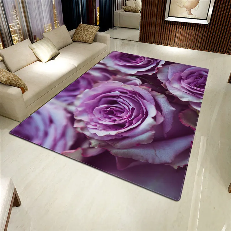 Details about   Roses White 3D Carpet Kitchen Large 19 11/16in 