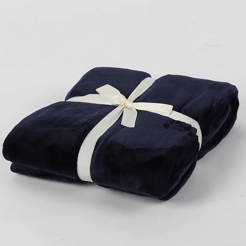 

Flannel Blanket Plain Single Blanket Napping Air Conditioning Blanket Summer Solid Color Fleet Blanket