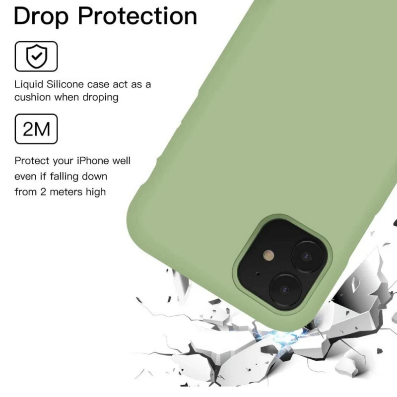New Liquid Silicone Case For Iphone 12 Mini Pro