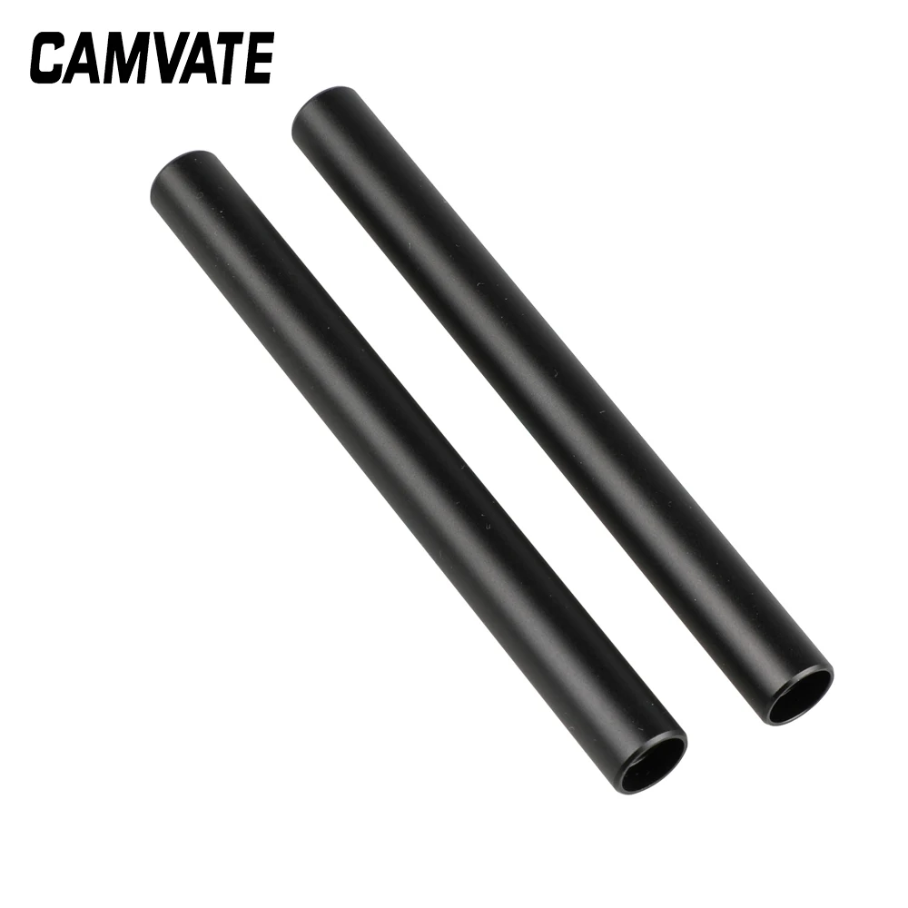 CAMVATE 15 мм стержень алюминиевая анодированная труба M12 длина 150 (2 трубы)