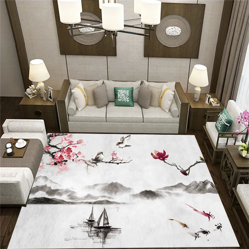 Современный простой ковер для гостиной, китайский диван, чайный столик, подушка, прикроватная прямоугольная комната для дома - Цвет: GH-21