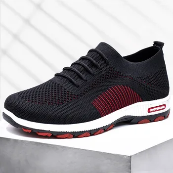 

New real fly woven elastic socks shoes men's leisure trend mountaineering men's shoes