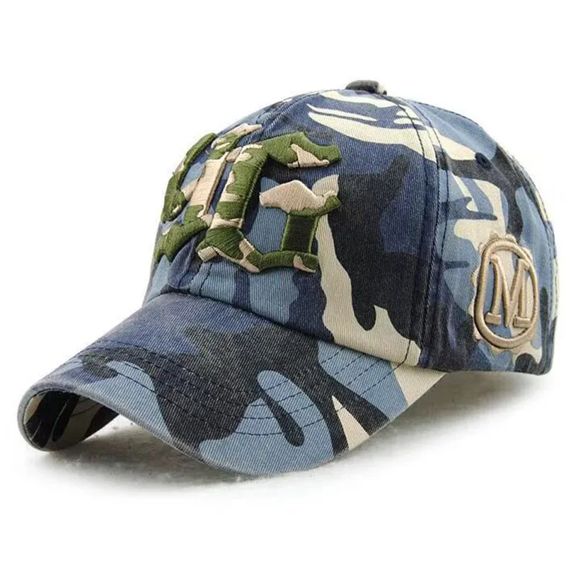 Бейсбольная кепка Borduren snapback hoed voor Весна mannen vrouwen Katoen повседневные сетчатые кепки Хип-Хоп Кепка унисекс pet groothandel - Цвет: Синий