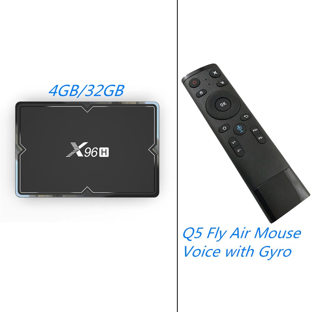 MAAT 4 Гб ОЗУ 64 ГБ Android 9,0 Allwinner H603 Smart tv Box четырехъядерный 2 Гб 16 Гб Rom Netflix Youtube Wifi 1080P 4K телеприставка X96H - Цвет: 4GB 32GB Add Q5G