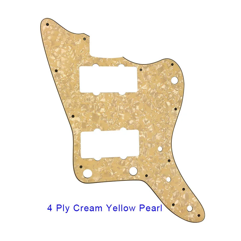 Pleroo Guitar Pickguard for Japan No Upper Controls Jazzmaster Style Guitar Replacement