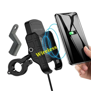 

Motorcycle Charger Mount Bracket Motor Bike Mobile Phone Holder Stand Wireless Chargers For Samsung Galaxy S10 S10+ S10E S9 S9 +