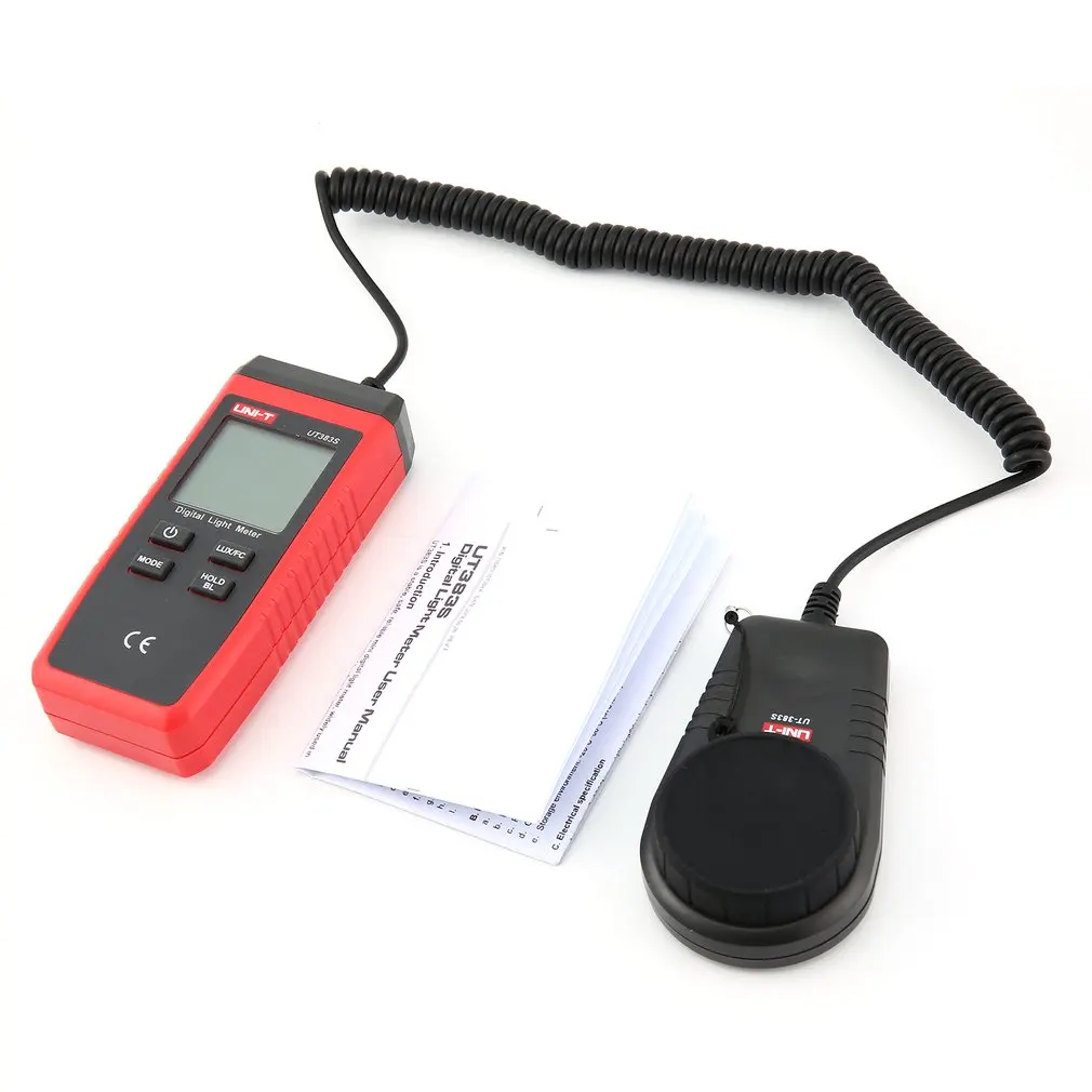 

Benetech UT383S Digital Light Lux Meter 199900 Illuminance Lux / FC Luminometer Photometer Lighting Tester Portable Testing