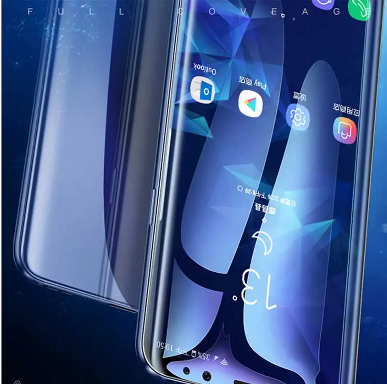 99D полностью изогнутая Гидрогелевая пленка для samsung Galaxy Note 8 9 10 Pro S7 S8 S9 S10 Plus S10E защитная пленка не стекло