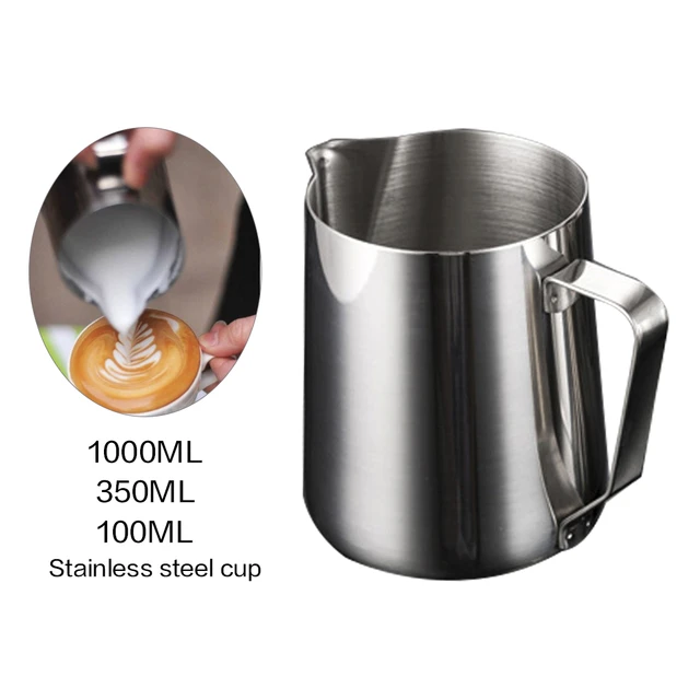 Stainless Steel Coffee Milk Frothing Pitcher  Stainless Steel Frothing Cup  - Milk Frothing Pitcher - Aliexpress