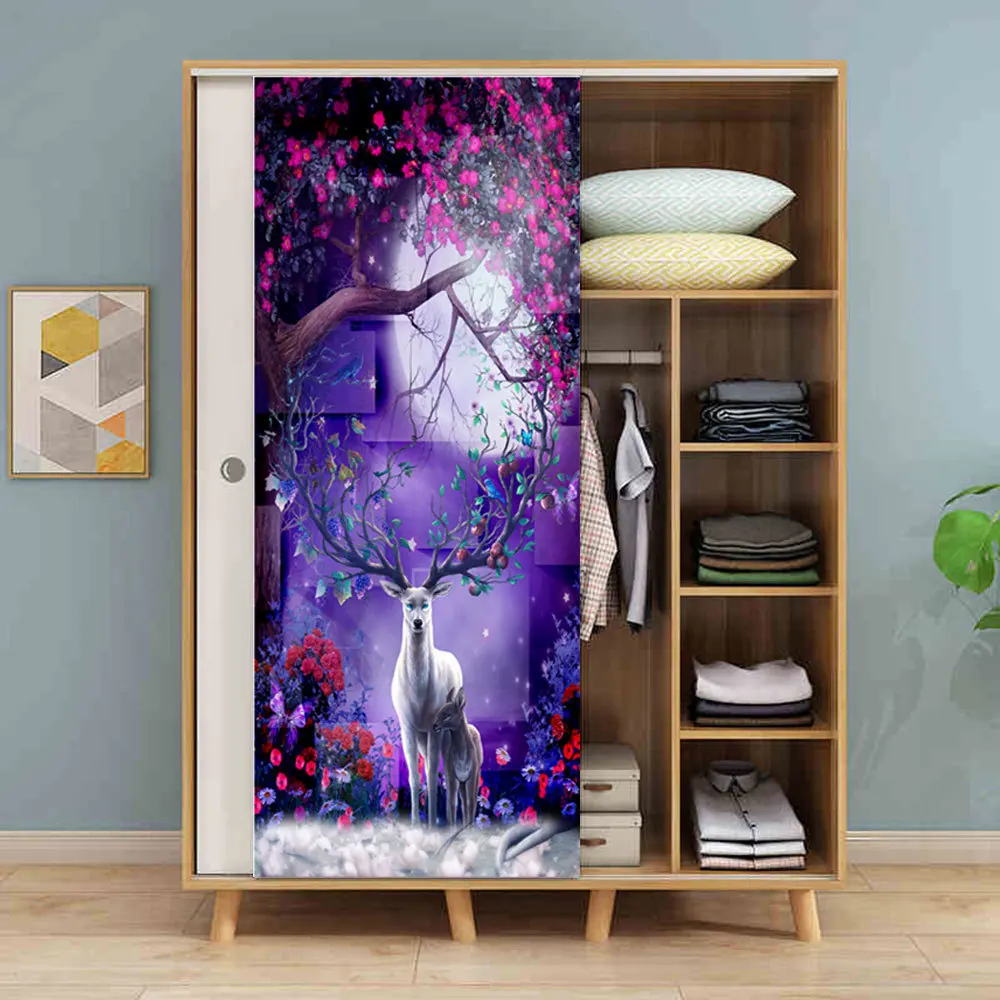 

Dropship MT109 New Door Closet Renovation, Refrigerator Door Removal, Home Decoration Waterproof and Removable Stickers