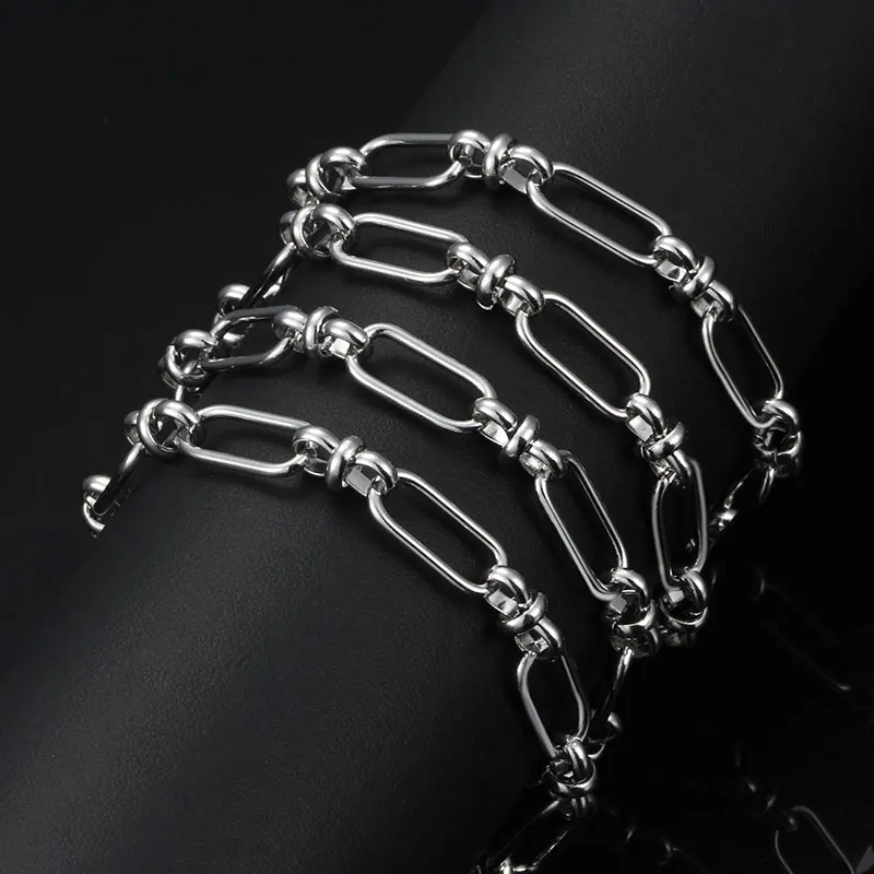 Stainless Steel Knot Chain For Men Women Jewelry Making DIY Handmade Chains  Necklace Knotted Bracelet Twist Chains Accessories