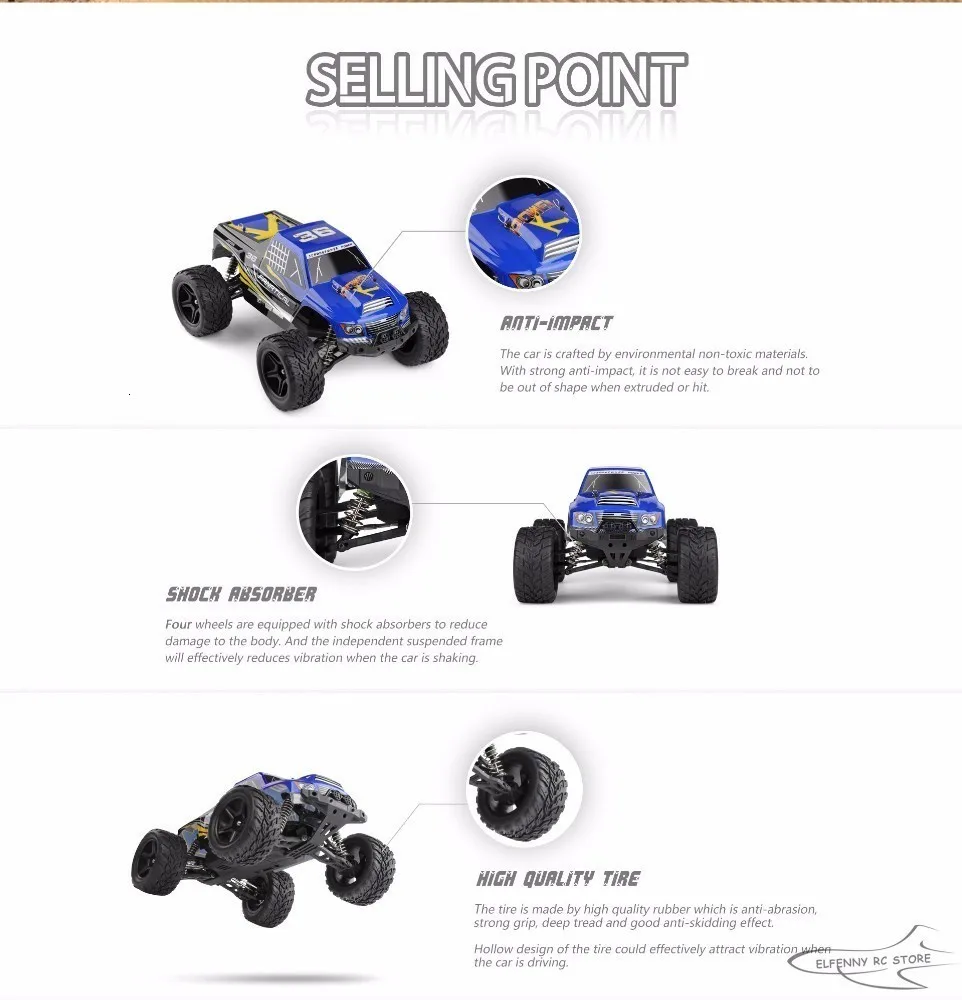 WLtoys A323 2,4 ГГц 2WD 1/12 масштаб высокая скорость Матовый Электрический RTR RC Модель автомобиля игрушки на пульте дистанционного управления машины большие колеса грузовик игрушки