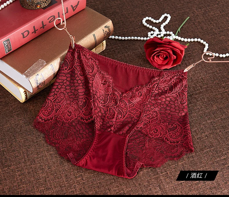 High Waist Lace Women Underpants Sexy Temptation Hollow Out Panties