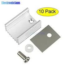 10 stücke ZU-220 Kühler Aluminium Blatt Kühlkörper Transistor Kühlkörper Kühler Kühler Kühlung Für PC Computer Komponenten