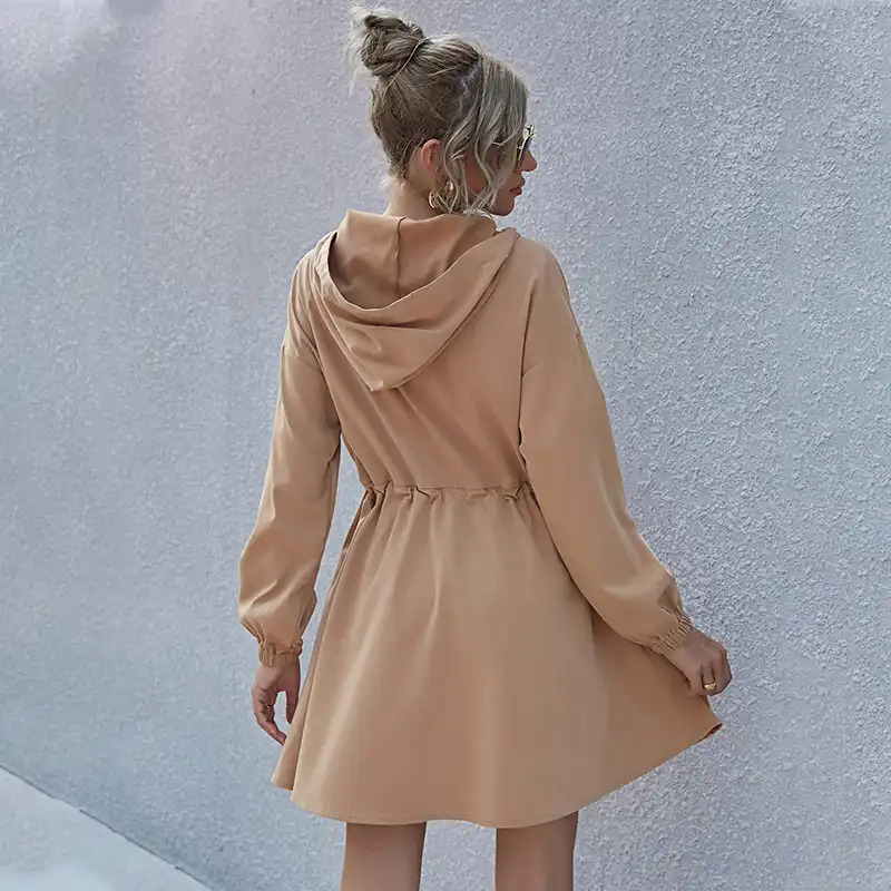 manteau trapèze capuche