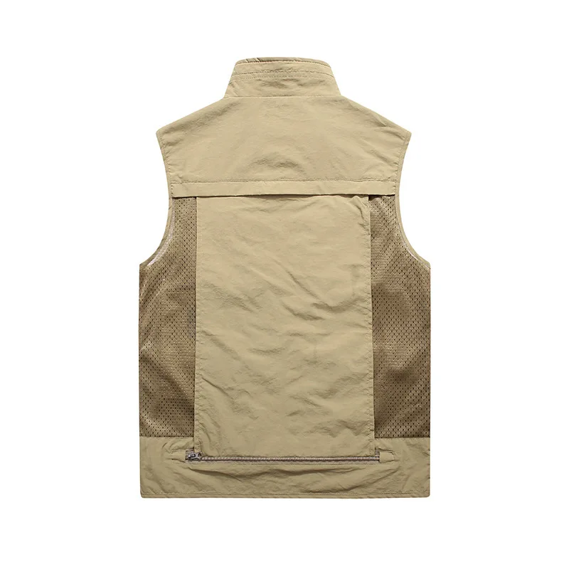 Сезон: весна–лето на открытом воздухе с несколькими карманами жилет рыболовный жилет Для мужчин жилет тонкий альпинизм путешествия жилет пальто